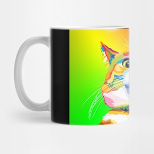 Cute Cat Meme Pop Art Mug